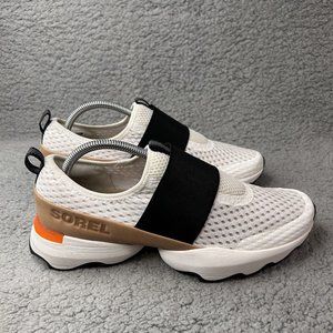 Women's Sorel Kinetic Impact Strap Sneakers Shoes NL4076-125 Sea Salt Size 11